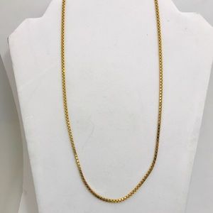 ⭐️NEW⭐️22K Gold 21” Box Chain Necklace